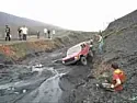 Towing vehicle with a rope |  Well it will, I don't think a vechicle that had absolutely nosteering or...