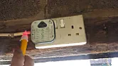 Socket not working  |    Someone has insulated the inside wall over the fuseboard (not the new  owner) ...
