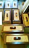 Office desk upper unit coming along  |  I hung the doors this morning,  They need to be removed and trimmed a  bit as I...