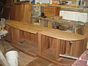 Raised Panel Curved Cabinet Doors |  Well, if you were talking orienting grain other way, coopering would be the way...