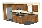 cabinet design /kitchen layout |  Well, I designed a set of cabinets for a small job.  24 lf of uppers, 32 lf of...