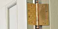 Screws behind Door Hinges |  My wife's closet hinge screws were stripped on the frame side so I used info...