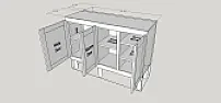 How much of a back do I need on these cabinets? |  I built some bookcases  a number of years ago. They sat on top of some Ikea...