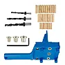 IKEA-style cam locks |  I use the Screwfix 15mm cam locks, and measure and drill by hand though  a...