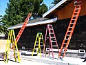 Ladder Advice Sought |  fiberglass ladders are much heavier than the equivalent in aluminum.  It's...