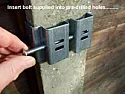 Clamp for washing-line post |  If you want to DIY, get a 1m length of 25 x 2mm or 30 x 2mm aluminium  such as...