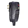 Help me diagnose an HVAC problem |  I see lots of power cords, but none with 2 buttons.  GFCI plugs exist and have 2...