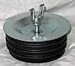sewer plug  |  I think what he means is will plugging the floor drain in his basement that goes...