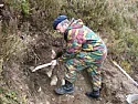 Stump removal w Hammer Drill |  Hey, that's a super duper idea. For stump removal, sawzall and a LOT of...