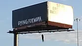 Dying for work  |  Still watching you (the USA) swirl around the toilet bowl as you godown.Nice...