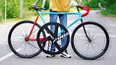 Why don't they do this for bike races? |  You pedaled backwards to activate (rear only) brake. That's what having the...