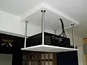 Suspended shelf construction |  "previous, less substantial, version"  Was the performance of the previous...