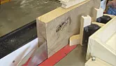 Spring Hinge Feather Board for Table Saw |  The pressure comes from spring hinges.   The hinges maintain uniform pressure...