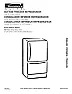 Reversing the door on a Kenmore refrigerator. |  The refrigerator/freezer is model number 795.76284600. There are holes to flip...