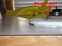 What to fill gap between sink and counter? |  That is indeed my postulation. What else would explain the similarlooking crud...