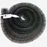 Cleaning Gutters |  I assume the the brush unscrews from the pole.  DIY a wooden semi circular plate...