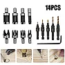 Puzzling 14pcs Countersink Drill Bit Set Wood Plug Cutter |  You might be making an (entirely reasonable) assumption that you have  bought a...