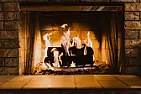 What are the notches on a flue handle for in a fire place | No further details provided