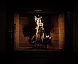 Is the fireplace damper open when the slide is to the right side or left side?!! | No further details provided