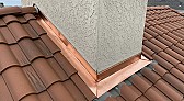 Santa Maria case study: stucco chimney leak fixed on S-tile roof