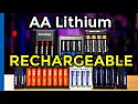 Rechargeable Lithium 1.5V AA cells. |  AIUI. NiMh tend to have lower voltage.  I have a laser thermometer which...