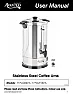 Kenmore coffee maker (KKCM 12B-UK) |  A search verifies the model number is known, but the PDF user manual is unlikely...