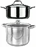 Induction hob and old brass pan  |  Cast iron presumably, like Le Cruset? They are heavy and do hold heat not  a...