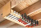 Clamp storage  |  I have a lot of the wrap around clamps that consist of a threaded rod,  with...