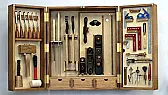 Hand tool cabinet built with its own hand tools |  The toughest part here has to be the joinery: more than fifty hand-cut...