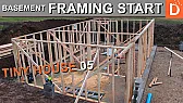 Tiny house basement walls raised with drywall outside the frame | &laquo; previous thread