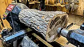 Turned goblet with fire-bent stem and bark-edged base |  When everything comes together, the result is a decorative goblet that stands on...