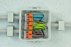 Using Wago lever connectors in a non-Wago box?  |  Absolutely fine - it's one if their intended uses: As long as you meet the...
