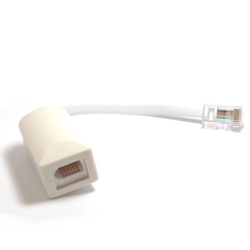 Changes a RJ45 Socket to a BT Socket RJ45 to BT Socket Adaptor for Secondary Phone Line Telephone Converter With Cable,