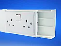 Socket flush trunking  |  Doing some replastering of the workshop, and wondering about electrics before it...