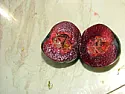 Clear crystals inside plums  |  I've never seen this before https://www.flickr.com/gp/g3zvt/Gp2u6w No doubt...