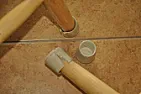 Must be a better way to protect chair legs on tile floors  |  Three times in the past three years I've bought a complete set  of rubber...