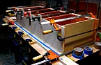 How many clamps?  |  I've got the basic boxes of two of my bookcases built, stained and finished...