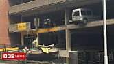 Car park collapse  |  My dad commented afterwards that the first he realised of the problem was  when...