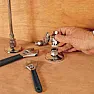 Faucet Cutoff Valve Hard to Turn |  The faucet cutoff valves on a bathroom sink are extremely hard to turn. I...