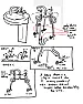 pedestal sink installation - faucet stopped working |  My girlfriend's pedestal sink was installed improperly.. the previoustenants...