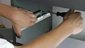 Anyone use these soft close drawer adapters?  |  No, just common 1/4 cabinet quality birch plywood, probably 3 ply.    I place my...