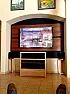TV Wall complete  |  Actually there will be a walnut console added and it will also address the...