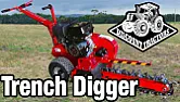2" wide slit trench  |  I've just laid underground drainage using 80mm permeable pipe in trenches t...