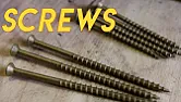 Screws: What You Need to Know  | https://www.youtube.com/embed/N3jG5xtSQAo?rel=0 
