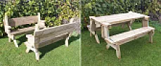 Benches with folding back to make table? |  A local guy used to make benches where the back would pivot as a unit.Putting...