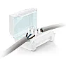 Protecting CCTV camera Cat5 plug and socket outdoors  |  I need to connect PoE CCTV cameras (HikVision DS-2CD2042WD-I) to Cat5  cabling...