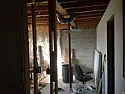 Beam size for a 14' span in basement. |  I am finishing my basement and want to remove a support post. It is a splitlevel...
