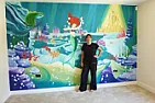 mural artist  |  Experienced Mural Artist, hand painting kids murals and modern wallmurals. Mural...