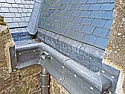 How do I fix or add Al nails in house eaves to stop overflow waterfall |  Aluminum gutters do not, in my experience, come with prepunched holes.The gutter...