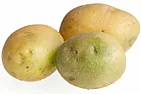 Green potatoes  |  Hi Higgs, No, same amount of carbs.  But, you'd get a lot less chemicals....